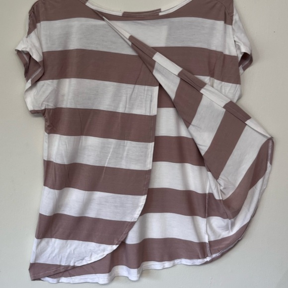 a.n.a pink and white stripe top - Picture 3 of 5